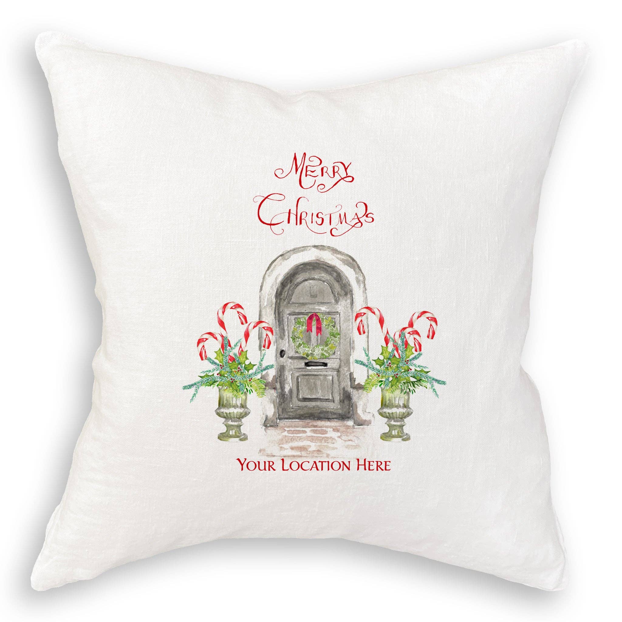 French Graffiti Merry Christmas Paducah Tea Towel