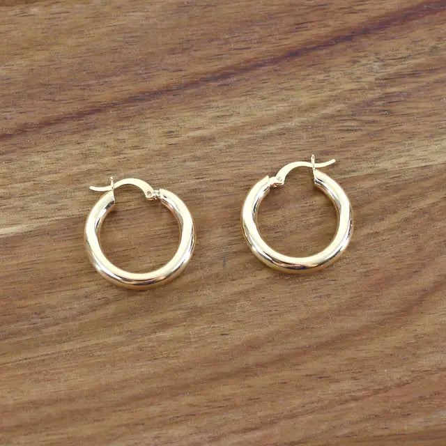 Pretty Persuasion Gold Hoop Earrings