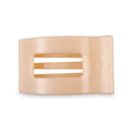 Teleties | Flat Rectangle Hair Clip | Almond Beige | Medium