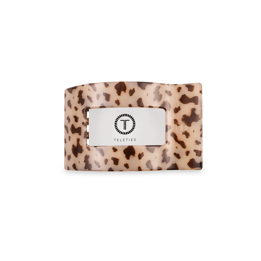 Flat Rectangle Hair Clip | Small | Blonde Tortoise