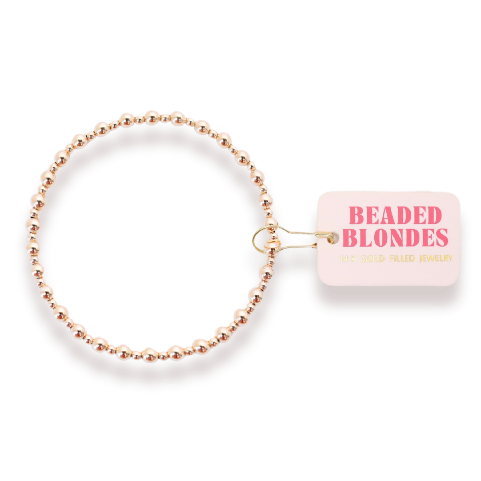 Beaded Blondes | Mini Katy Bracelet in Gold | Standard 6.75 inch