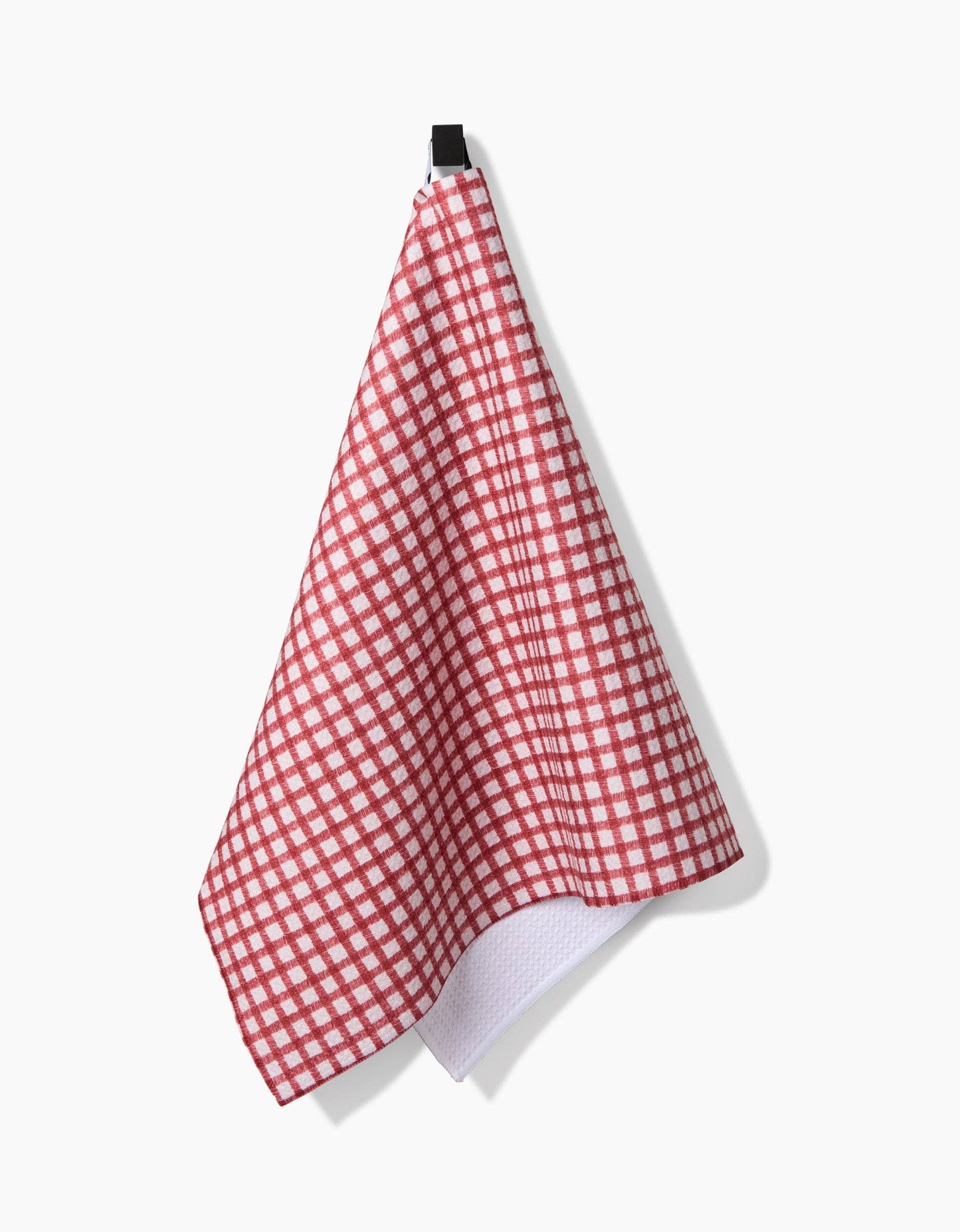 Geometry | Tea Towel | Fireside Plaid Red