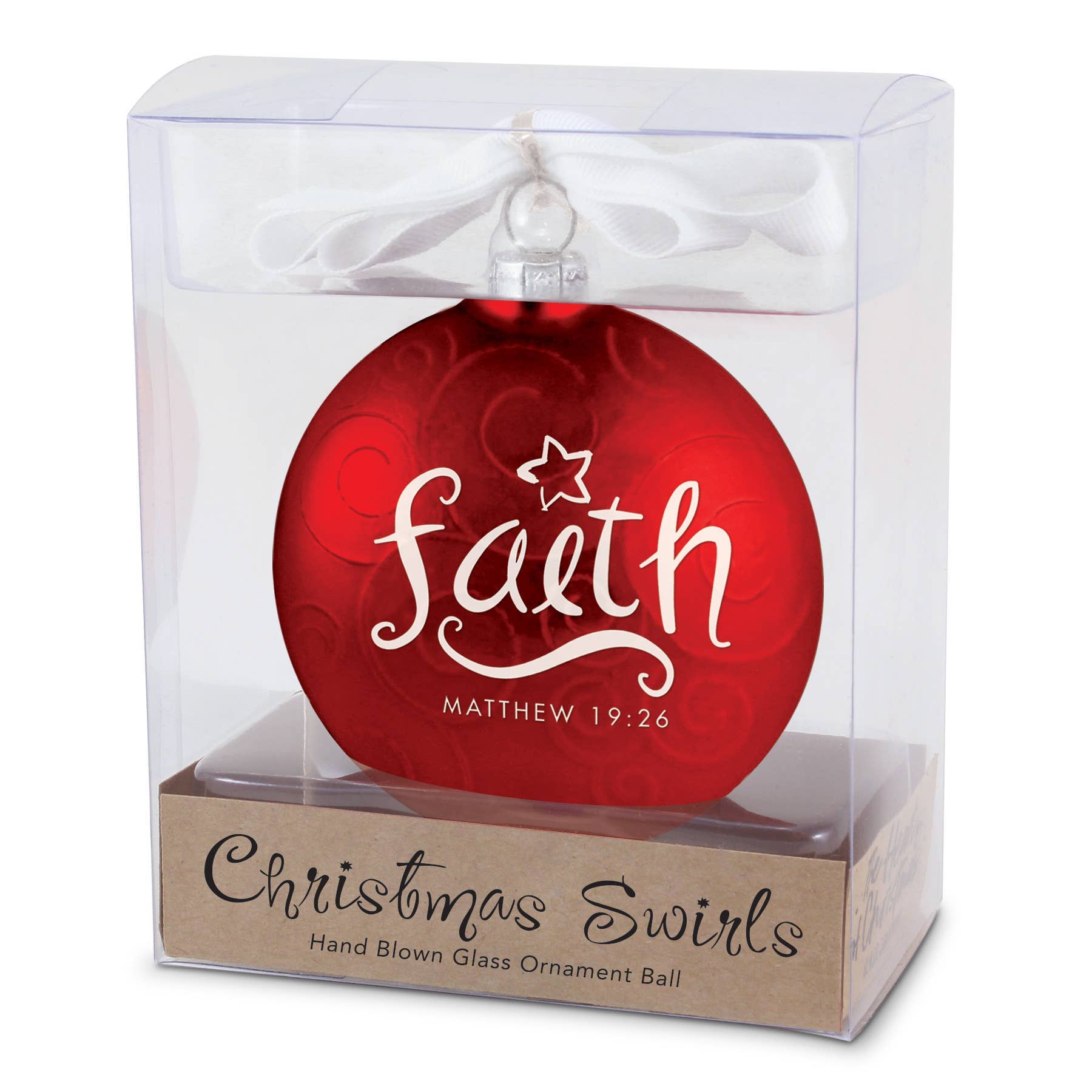 Dicksons Faith Swirl Half Dome Ornament