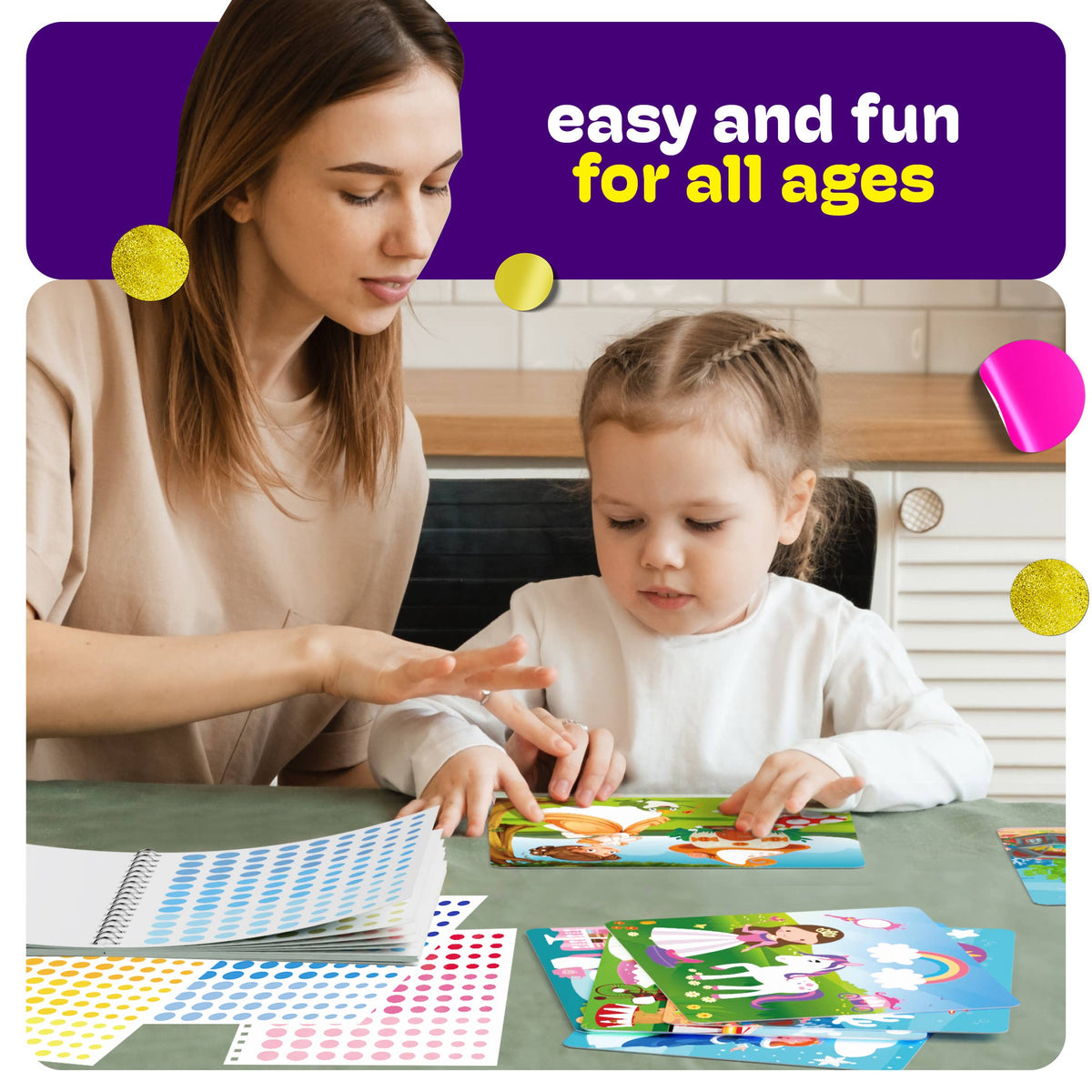 Dan & Darci | Dot Sticker Art Book for Kids