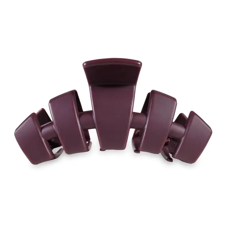 Teleties | Classic Hair Clip | Large | Burgundy Bliss