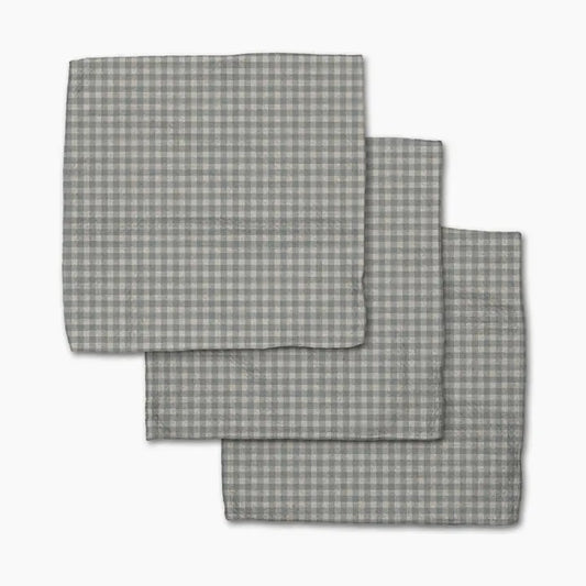 Geometry Tidepool Check Dishcloth Set
