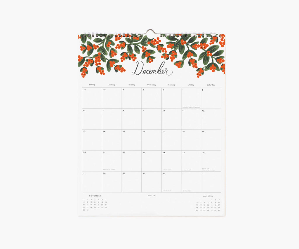 Rifle Paper Co. 2026 Dahlia Appointment Calendar