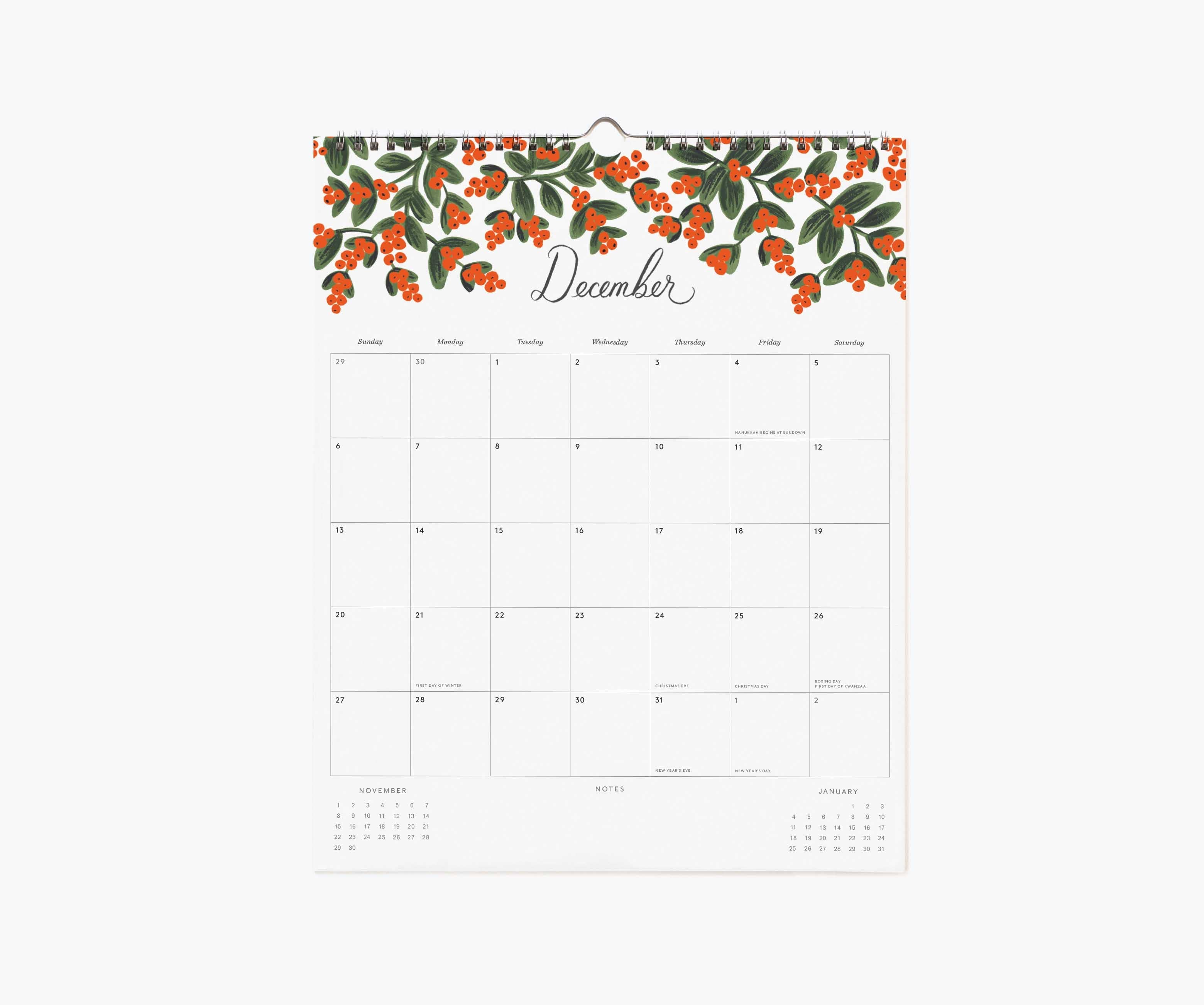 Rifle Paper Co. 2026 Dahlia Appointment Calendar
