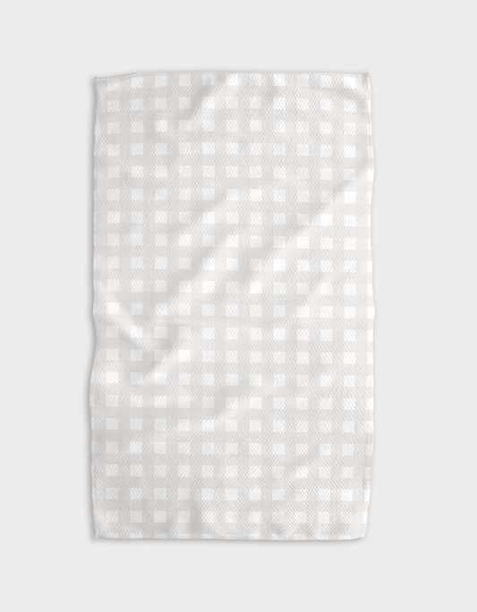 Geometry Gigi Beige Tea Towel