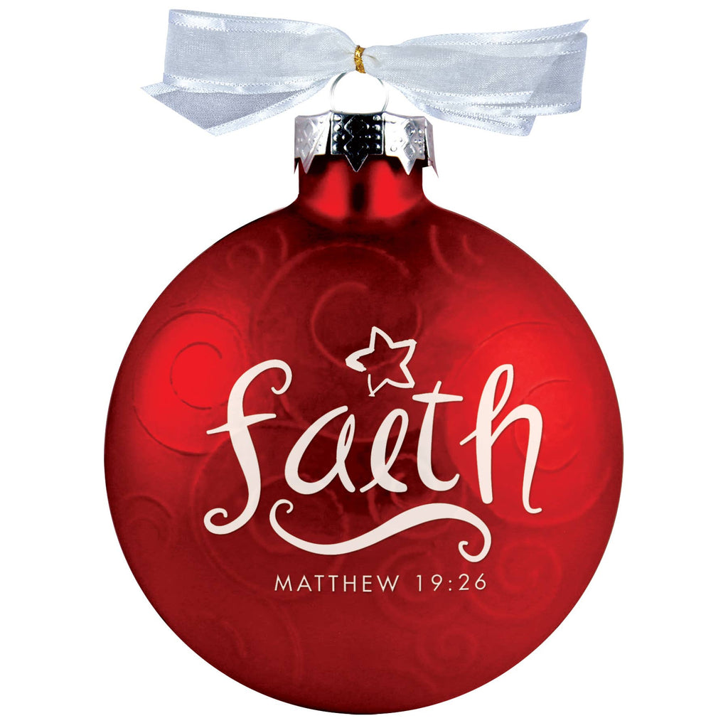 Dicksons Faith Swirl Half Dome Ornament