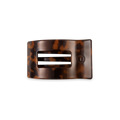 Flat Rectangle Hair Clip | Small | Tortoise