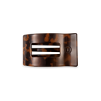 Flat Rectangle Hair Clip | Small | Tortoise