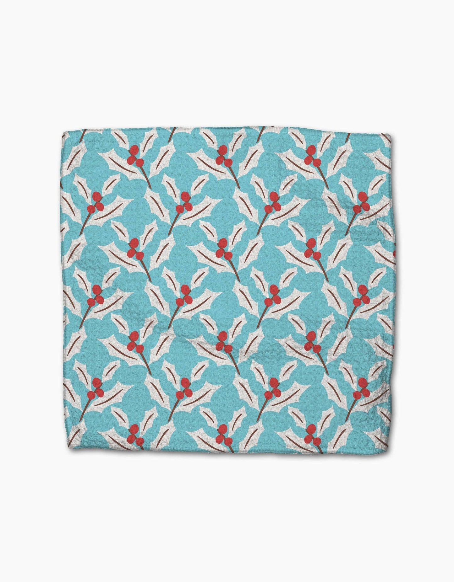 Geometry Winter Holly Dishcloth Set