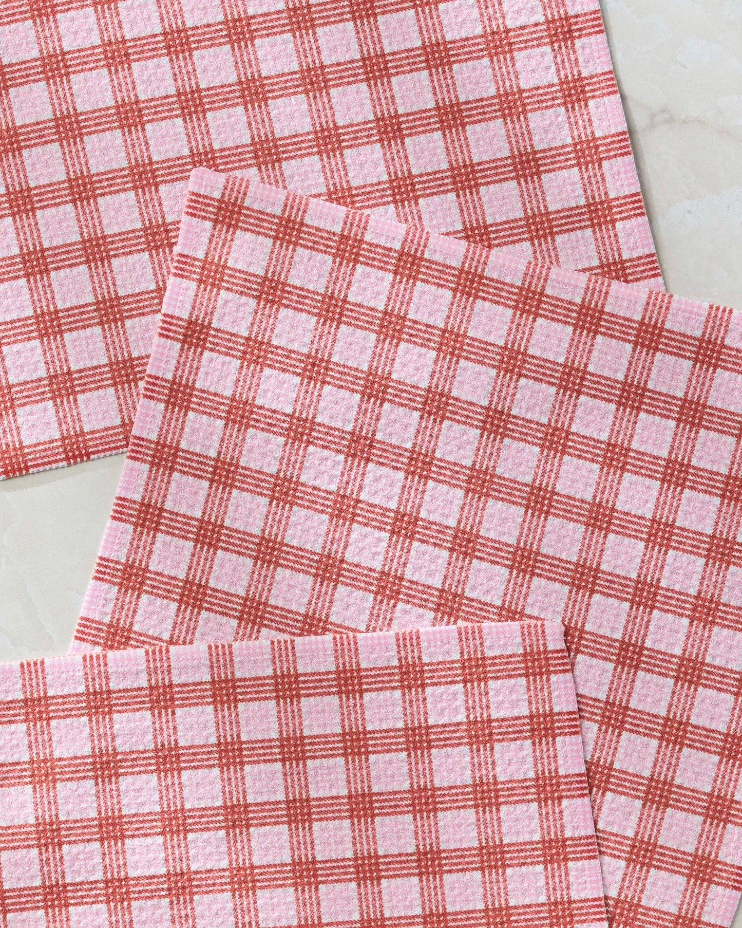 Geometry | Dishcloth Set | Cupid's Plaid