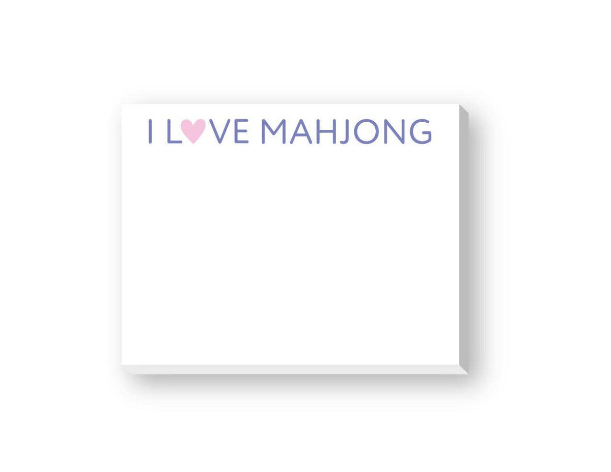 BRIDGE, MAHJONG AND CANASTA DITTIE NOTEPAD: MAHJONG
