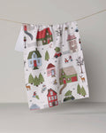Geometry | Tea Towel | Winter Village