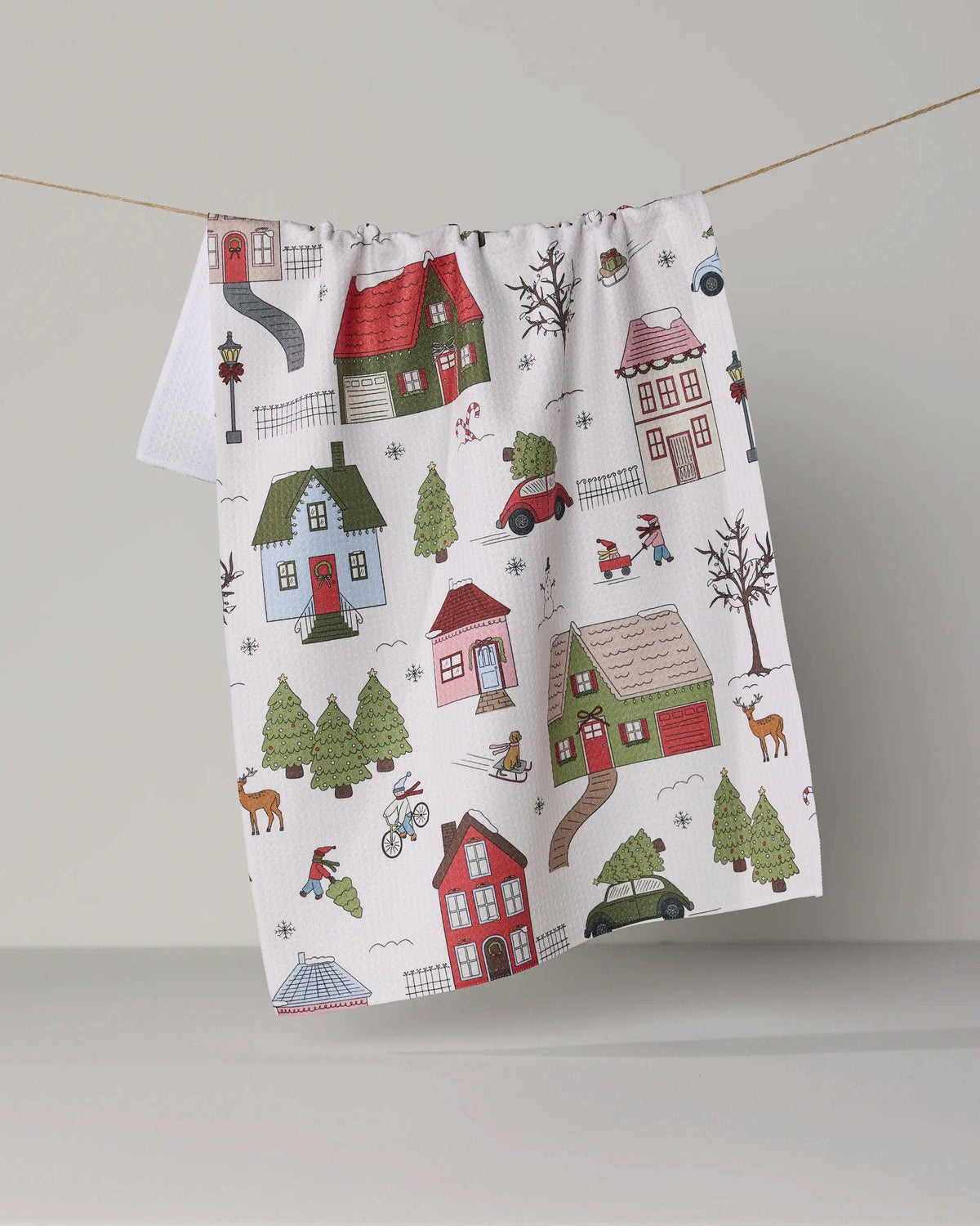 Geometry | Tea Towel | Winter Village