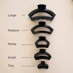 Open Hair Clip | Jet Black | Petite