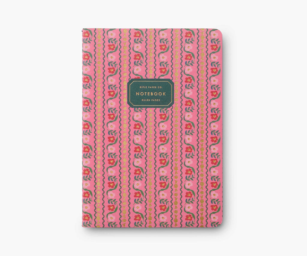 Rifle Paper Co. Assorted Set of 3 Dahlia Notebooks