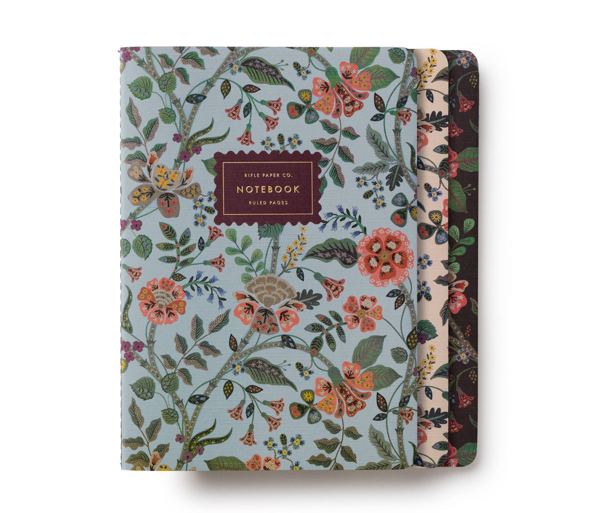 Rifle Paper Co | Gracie Notebooks, Assorted Set of 3