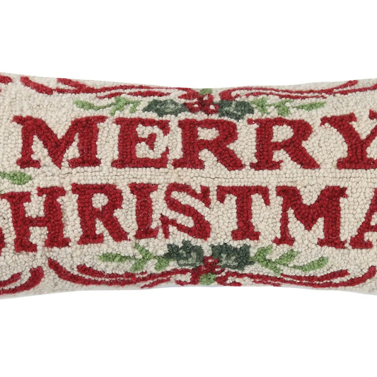 Peking Handicraft Merry Christmas Hook Pillow