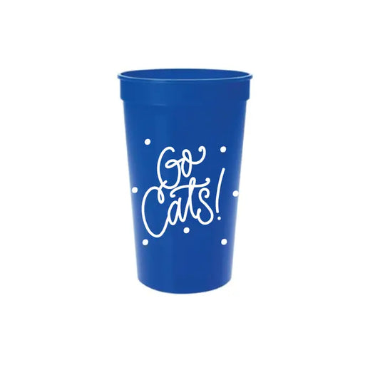 Go Cats! Plastic Stadium Cup 8 Pack