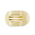Teleties | Flat Round Hair Clip | Medium | Butter Yellow