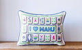 Little Birdie Home | I Love Mahj Piped Pillow