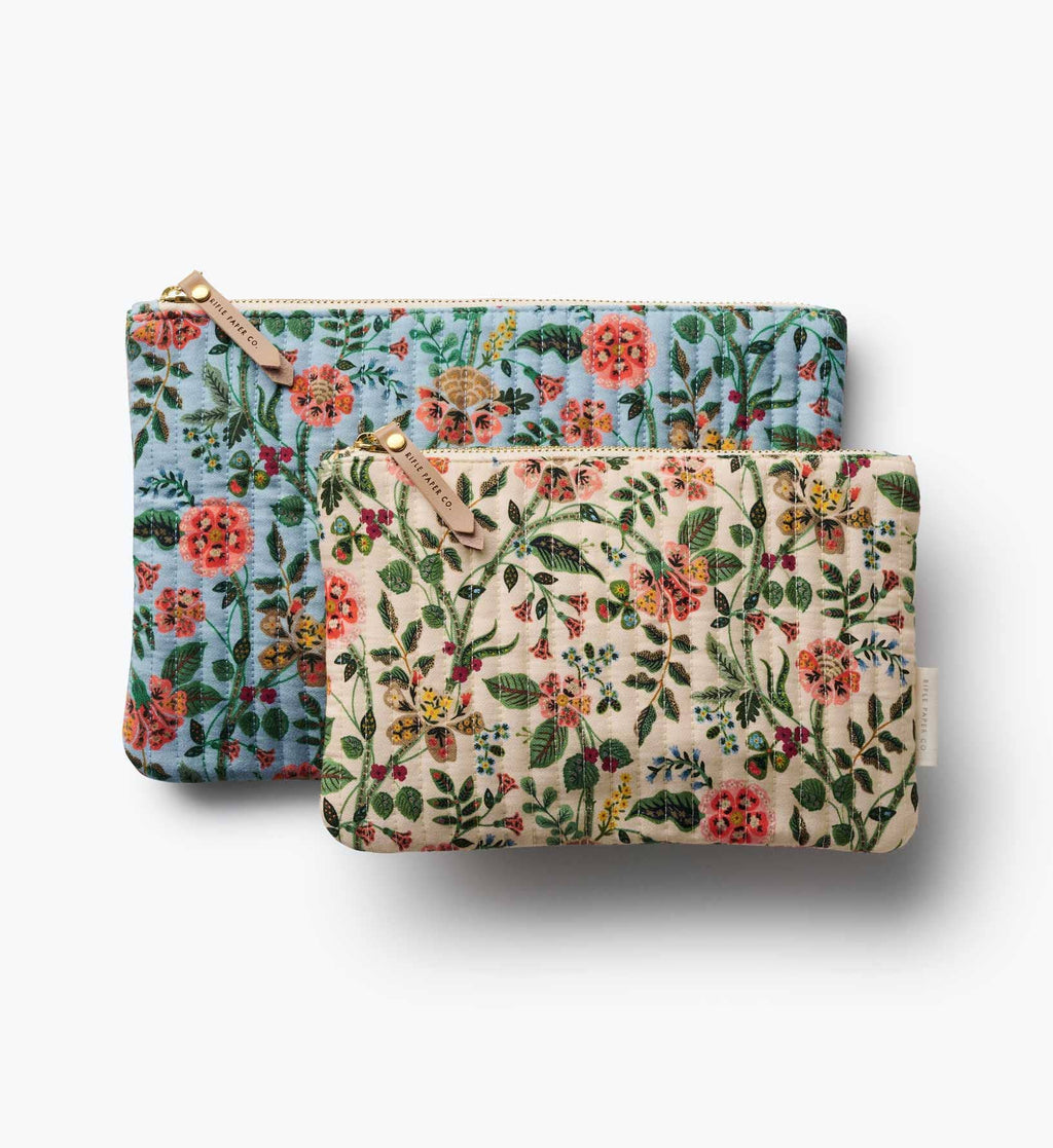 Rifle Paper Co | Gracie Quilted Pouch Set