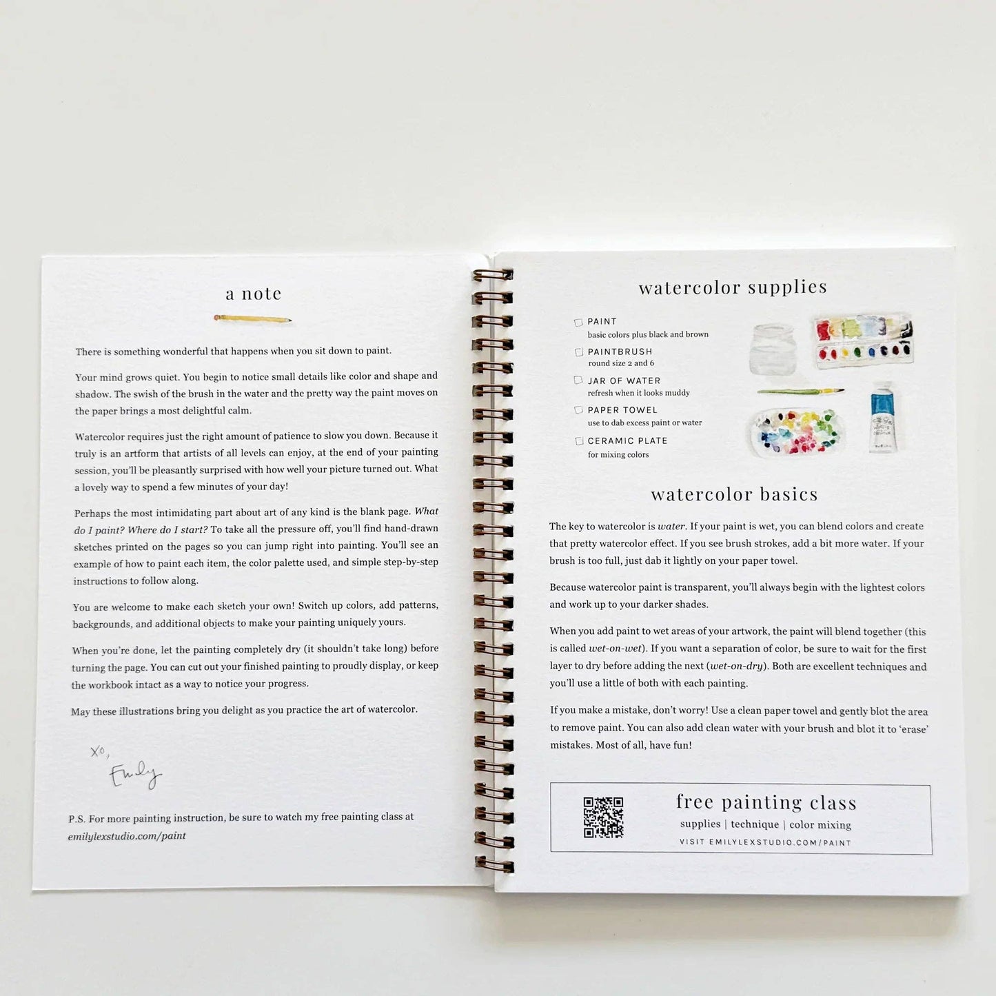 Emily Lex | Watercolor Workbook | Fruit