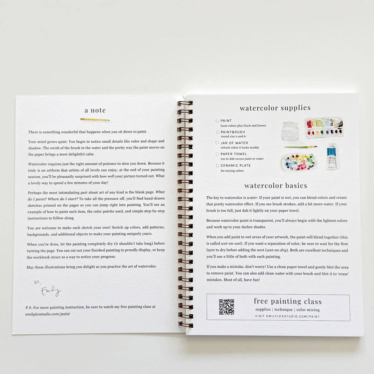 Emily Lex | Watercolor Workbook | Fruit