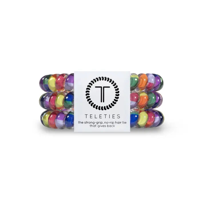 Teleties | Spiral Hair Coils | Small | Rainbow