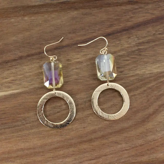 Pretty Persuasion Glass Stone Earring