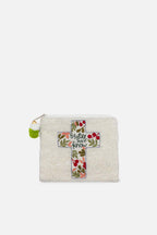 Pizzazz Inc. Be Still and Know Beaded Coin Pouch