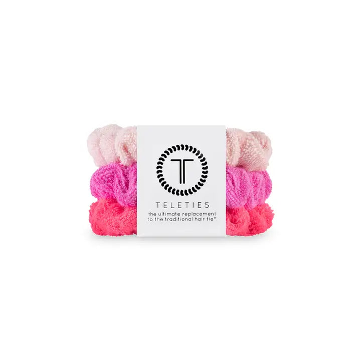 Teleties | Terry Cloth Scrunchie Pack | Small | Aruba