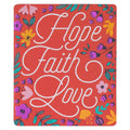 Christian Art Gifts | Magnet | Floral Hope Faith Love