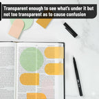 Mr. Pen | Bible Transparent Sticky Notes | 150 Sheets