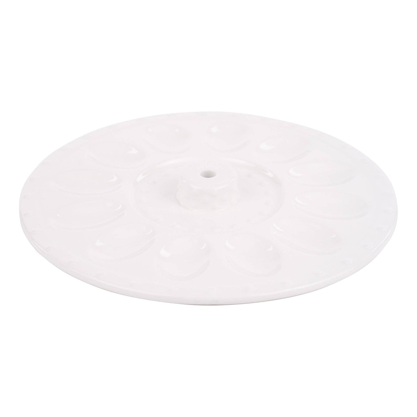Glory Haus White Egg Plate
