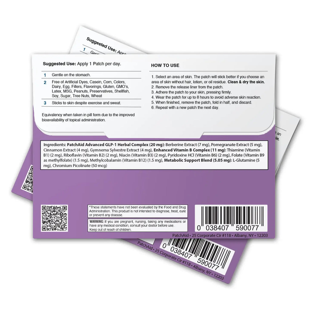 PatchAid GLP-1 Support Patch – Appetite Control & Metabolic Support