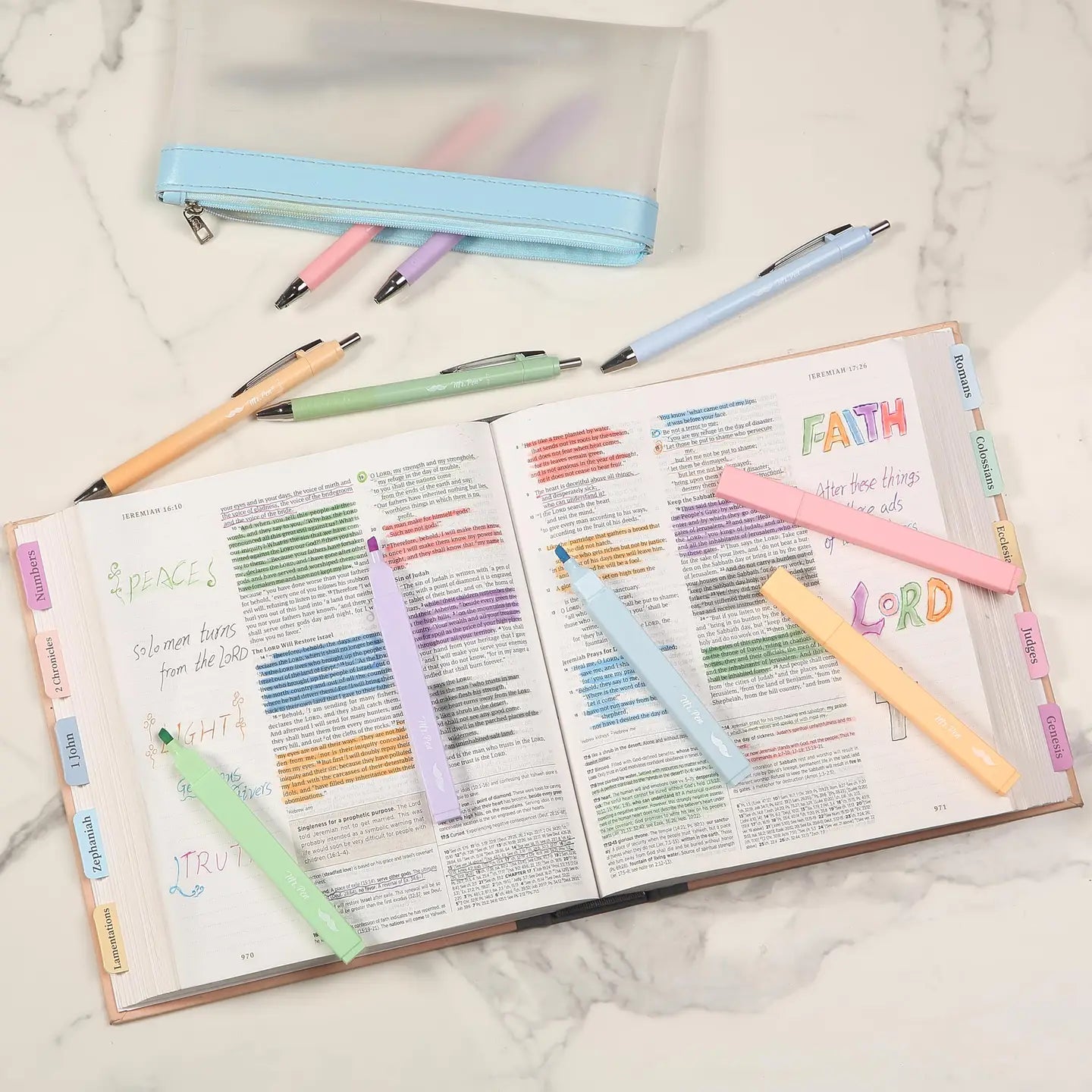 Mr. Pen | No Bleed Bible Highlighters & Pens | 12 Pack