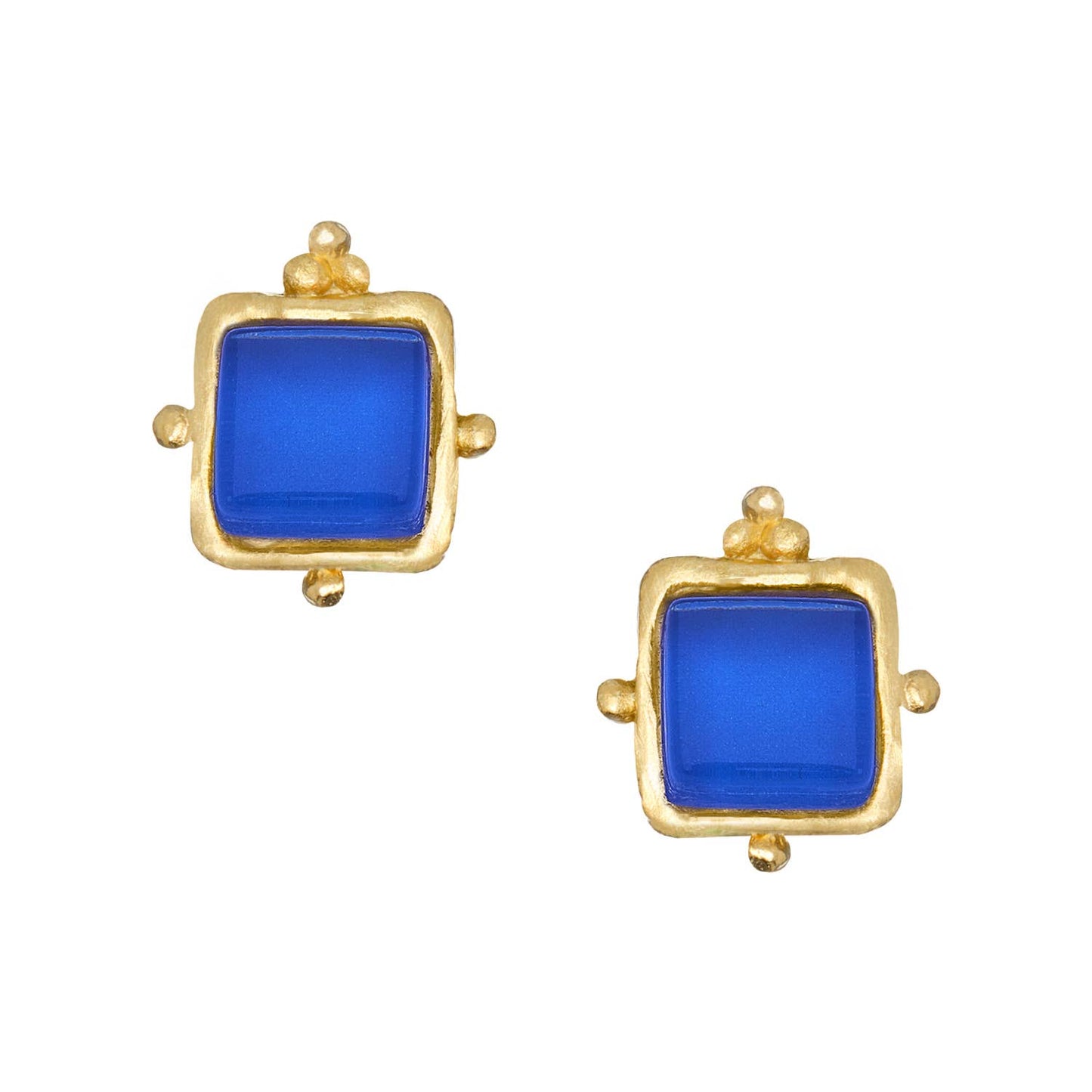 Susan Shaw Charlotte Studs - Classic Blue