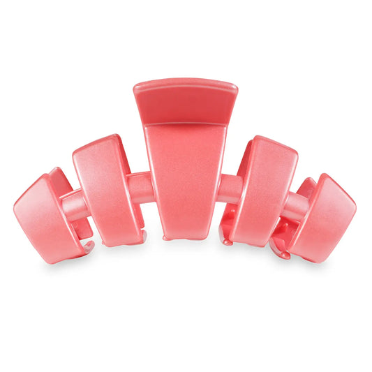 Teleties Classic Hair Clip | Large | Calming Coral