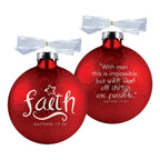 Dicksons Faith Swirl Half Dome Ornament