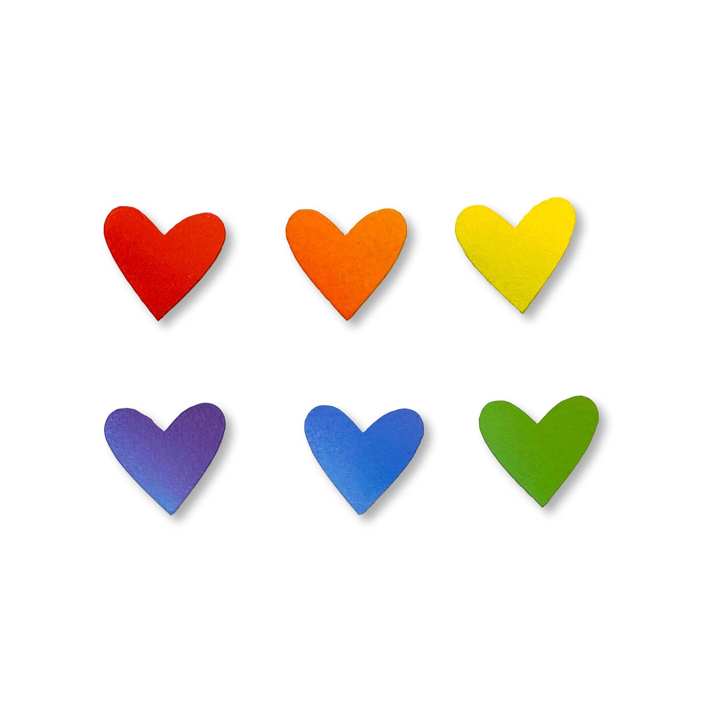 Roeda Studios Heart Magnets Rainbow