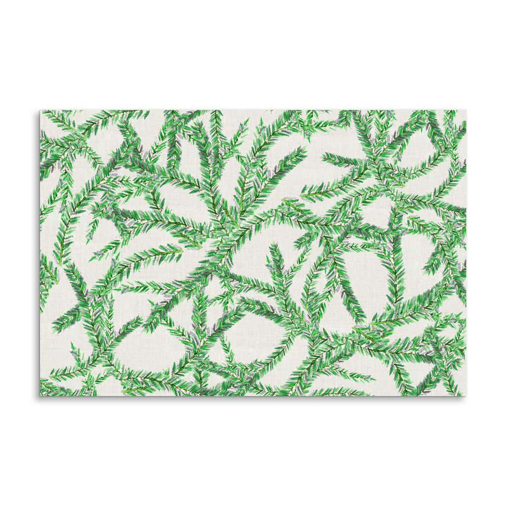 French Graffiti Classic Ornaments Greenery Paper Placemats