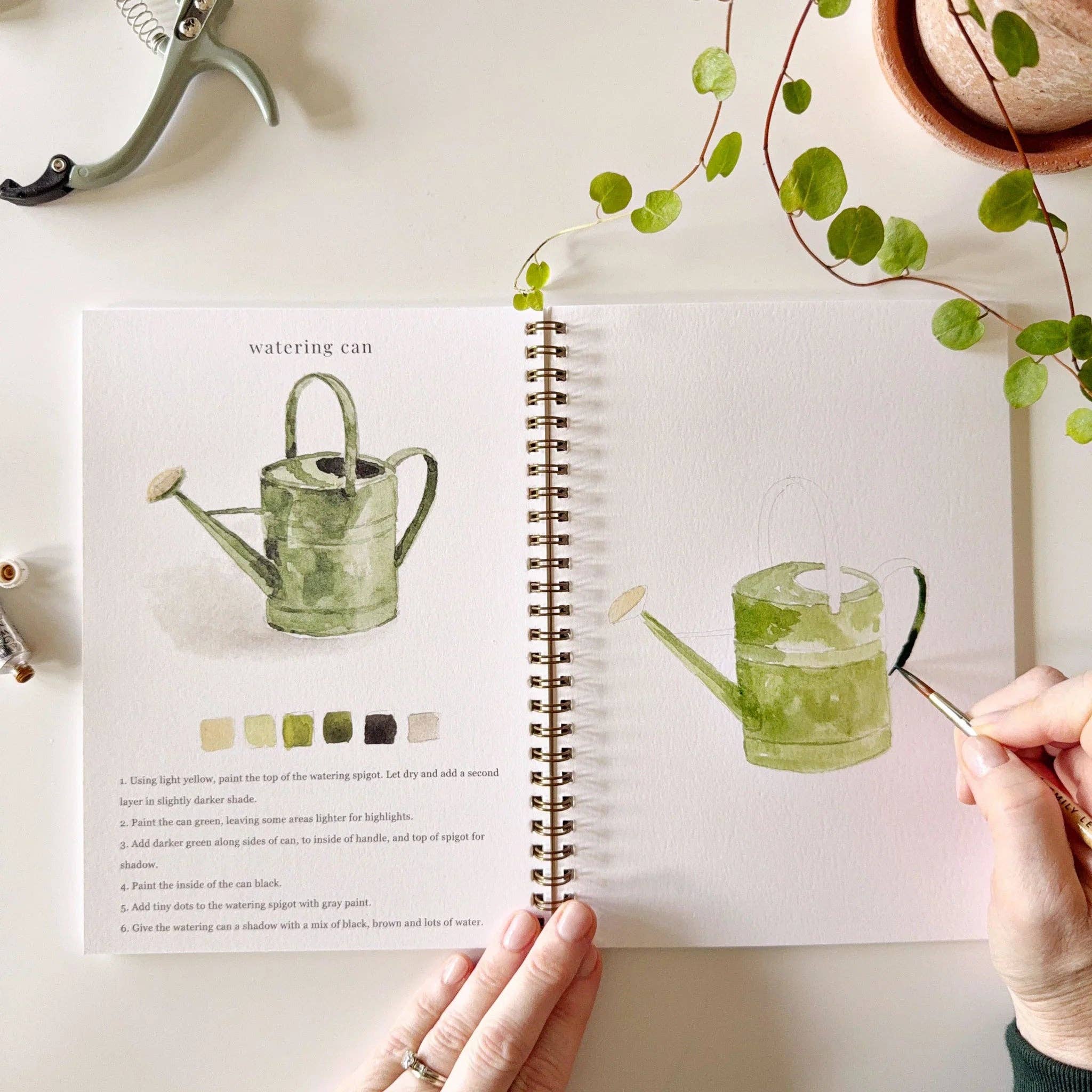 Emily Lex | Watercolor Workbook | Garden