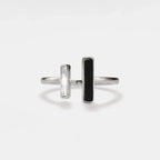 Mother Of Pearl Agate Statement Ring in 925 Sterling Silver: Gold