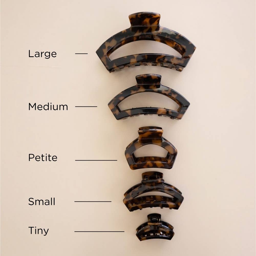 Open Hair Clip | Petite | Tortoise