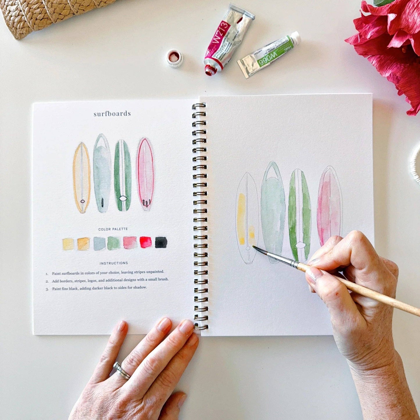 Emily Lex | Watercolor Workbook | Tropical