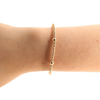 Beaded Blondes | Olive Bracelet in Gold | Extended 7.25 inch